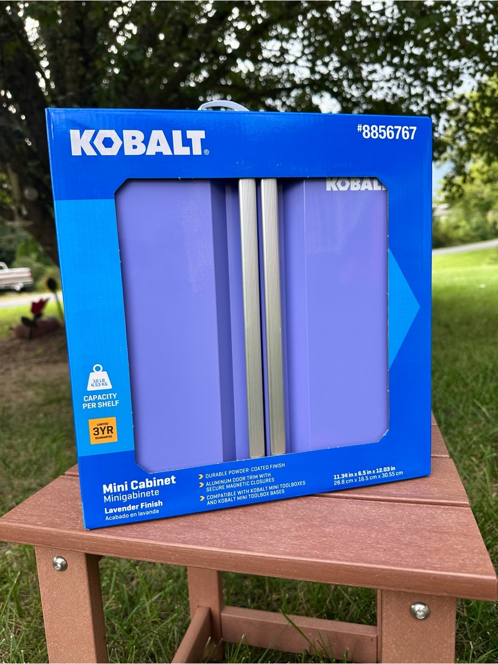 Kobalt Mini Cabinet Purple NWT - Hard to Find!